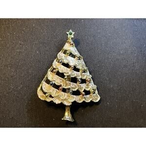 Gerry’s Vintage Gold Tone Christmas Tree Brooch
